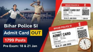 Bihar Police SI Pre Exam 2025 Admit Card