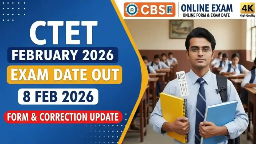 CTET February 2026 Online Correction Window Re-Opened