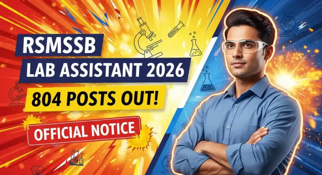 Rajasthan RSMSSB Lab Assistant 2026