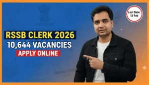 Rajasthan RSSB Clerk & Junior Assistant Vacancy 2026