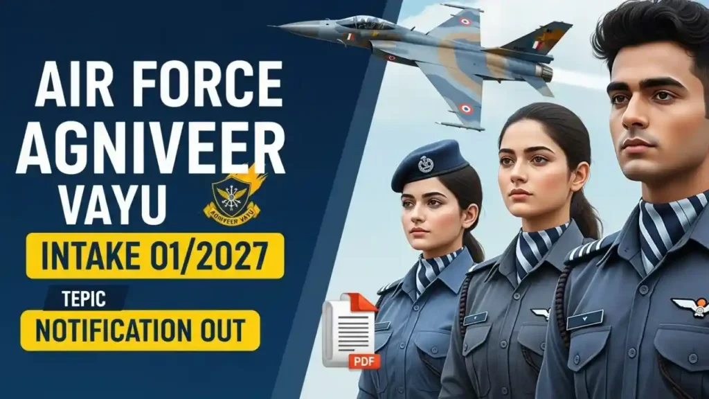 Indian Air Force Agniveer 012027 Bharti Update