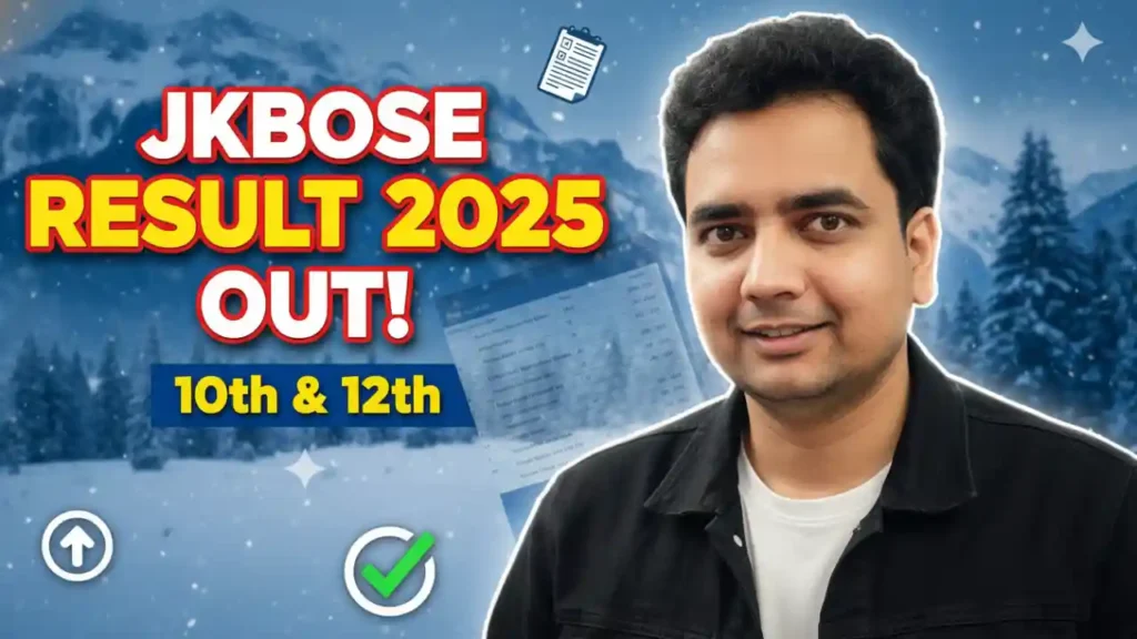 JKBOSE Class 12th Result Gazette (PDF) 2025