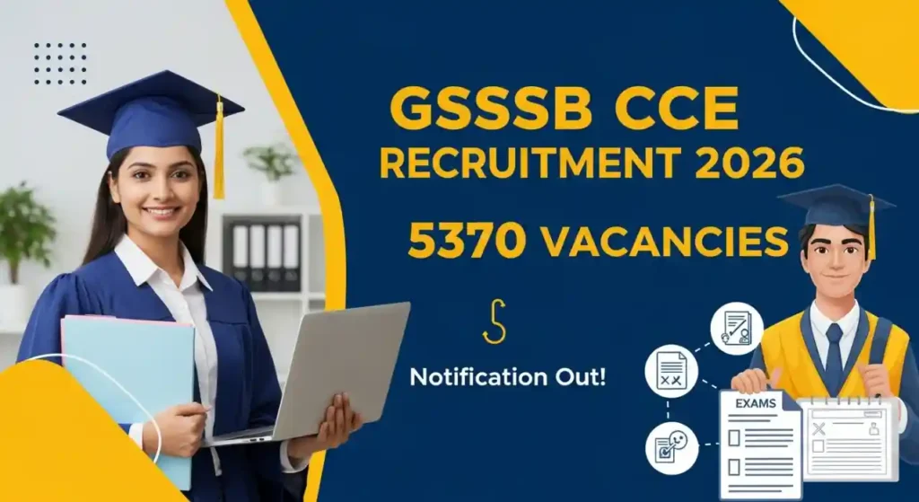 GSSSB CCE Recruitment 2026 Notification Out