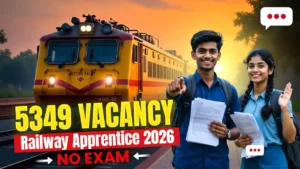 Big RRC WR Apprentice Recruitment 2026: Western Railway 5349 Posts, No Exam, Direct Merit