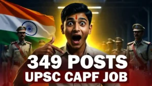UPSC CAPF AC Recruitment 2026: 349 Vacancy Notification Out, Apply Online, Exam Date 19 July