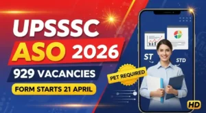 UPSSSC ASO Online Form 2026 Date Out