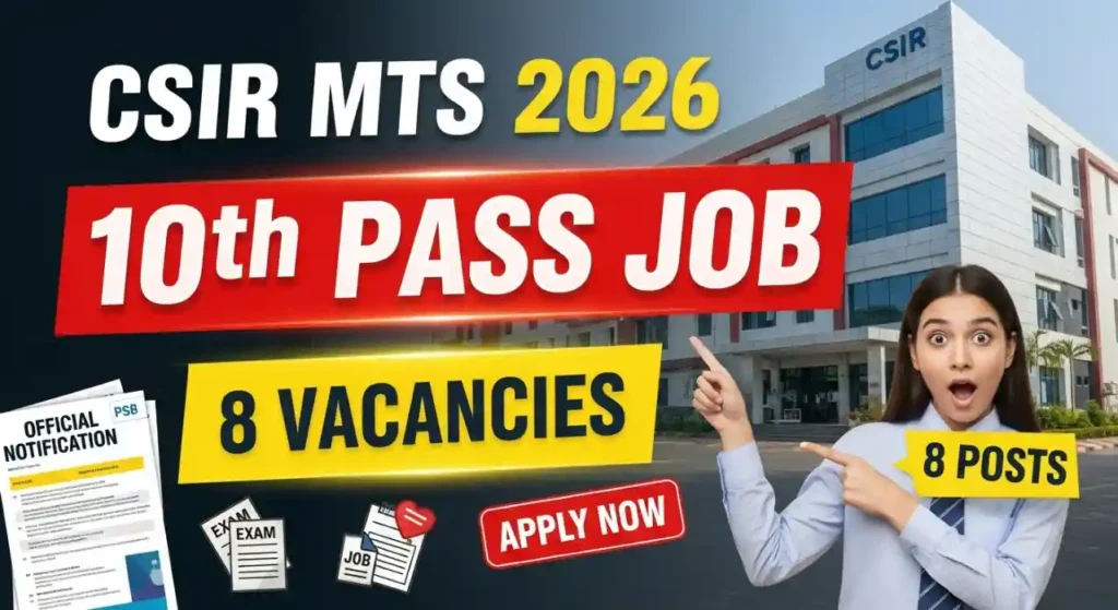 CSIR IICB Kolkata MTS Vacancy 2026 Announced