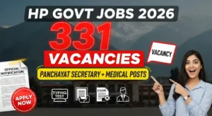 HP Panchayat Secretary Recruitment 2026: 331 Posts, Eligibility, Salary ₹12,500, Apply Online