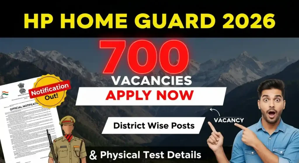 HP Home Guard Vacancy 2026 District Wise List Out