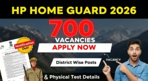 HP Home Guard Vacancy 2026 District Wise List Out – Application Process, 700 Post Notification PDF