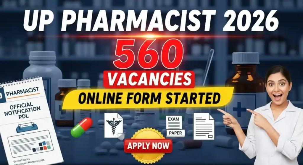 UPSSSC Pharmacist 2026 Online Form Started