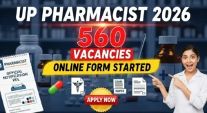 UPSSSC Pharmacist 2026 Online Form Started – 560 Posts, Check Eligibility, Apply Before 29 March