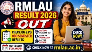 RMLAU Result 2026 Out – Check UG & PG Odd Semester Results Online at rmlau.ac.in