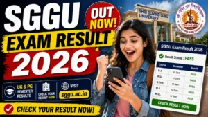 SGGU Exam Result 2026 Out – Check Shri Govind Guru University UG & PG Semester Results at sggu.ac.in