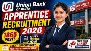 Union Bank of India Apprentice Recruitment 2026 – Apply Online for 1865 Posts