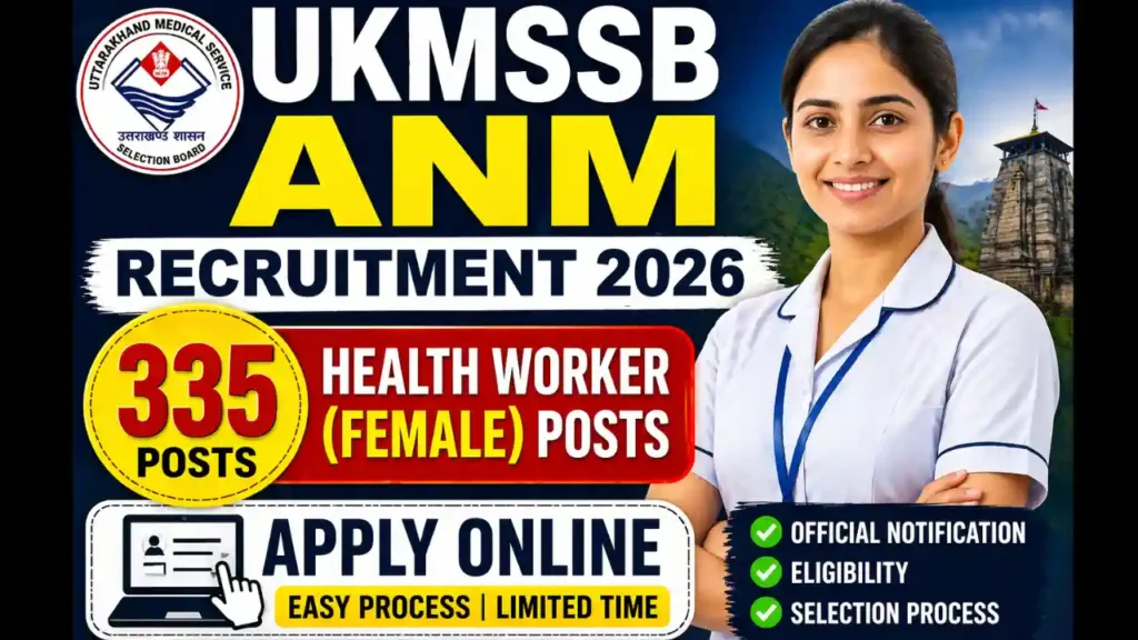 UKMSSB ANM Recruitment 2026