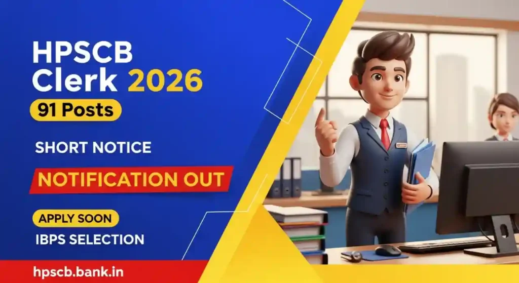 HPSCB Junior Clerk Recruitment 2026