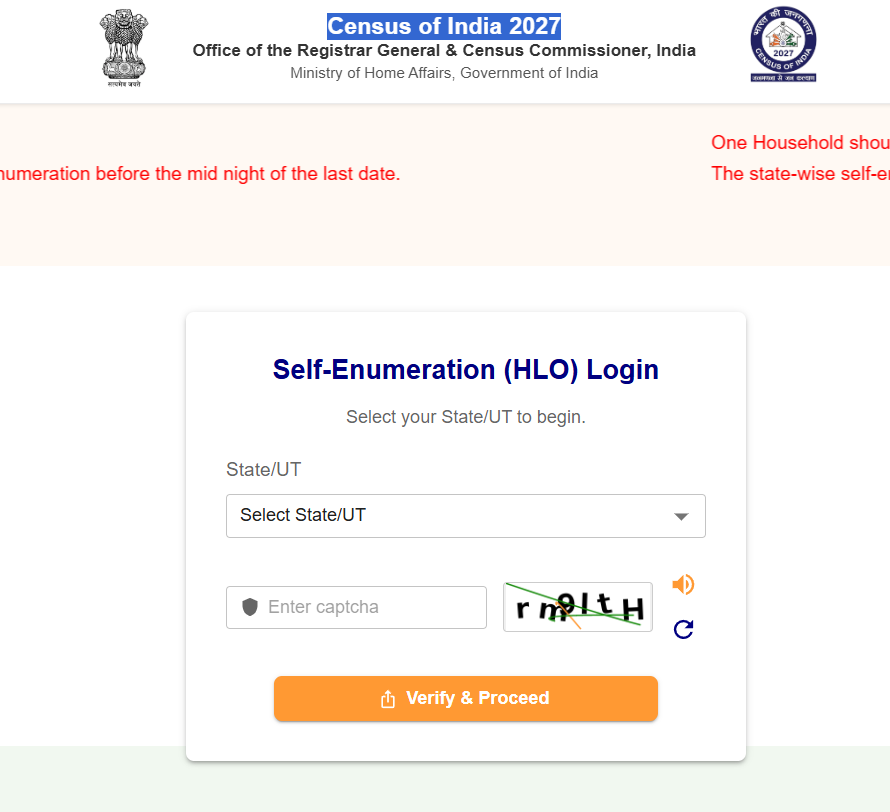 India Janaganana 2027 Online Apply