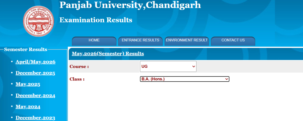 How to Check Panjab University BA BSc BCom Result 2026 at puchd.ac.in