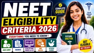 NEET Eligibility Criteria 2026 – Age Limit, Marks, Qualifying Codes 01–07, NRI Rules & AYUSH Guide