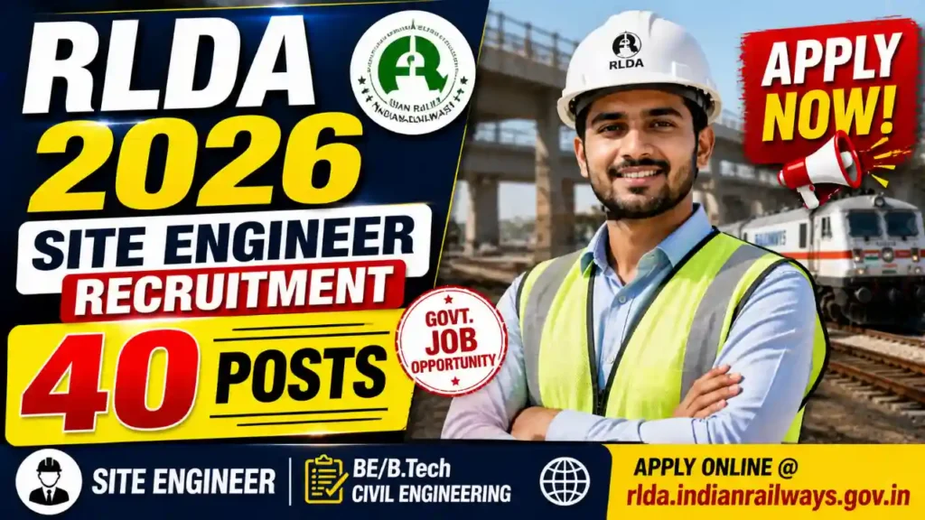 RLDA Site Engineer Recruitment 2026