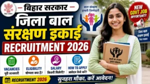 Bihar Jila Bal Sanrakshan Ikai Recruitment 2026 – 273 Posts, Online Apply, Salary Up to ₹35,400