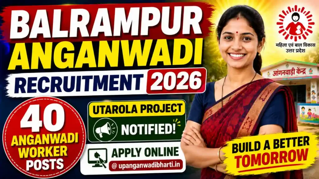 Balrampur Anganwadi Recruitment 2026 Apply Online