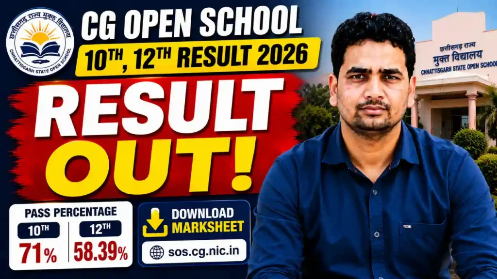 CG Open School Result 2026
