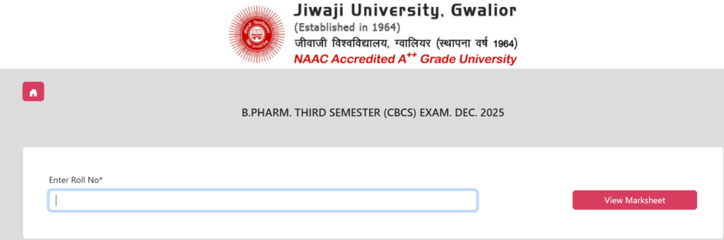 How to Check Jiwaji University Result 2026 at jiwaji.edu