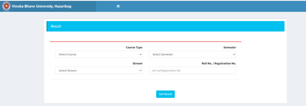 How to Check Vinoba Bhave University Result 2025-2026