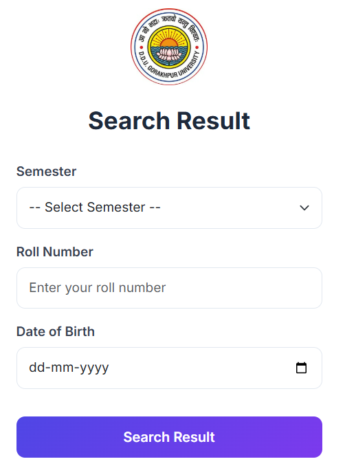 ddu BA 1st Semester or MSc 3rd Semester