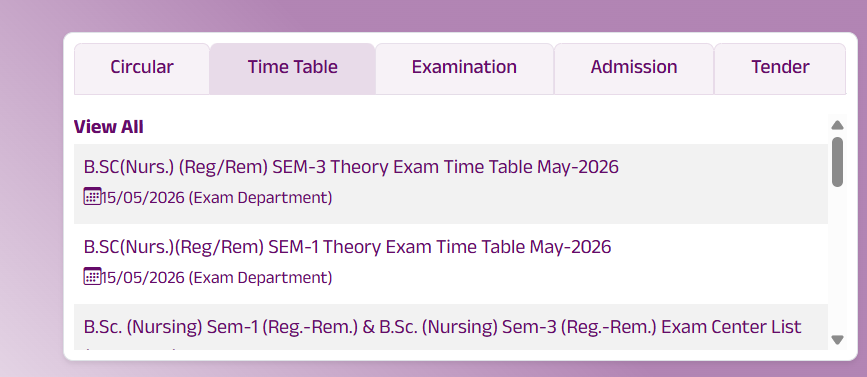 How to Download BKNMU BSc / UG / PG Time Table 2026