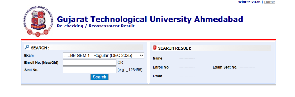 Check GTU Exam Result 2026 you need to follow these steps.