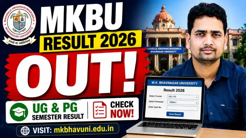 MKBU Result 2026 Bhavnagar University Marksheet Download