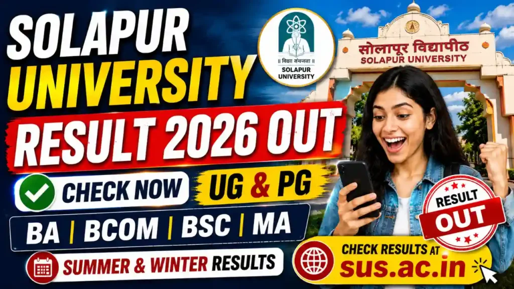 Solapur University Result 2026