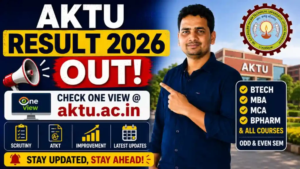 AKTU Result 2026 Check at aktu.ac.in One View