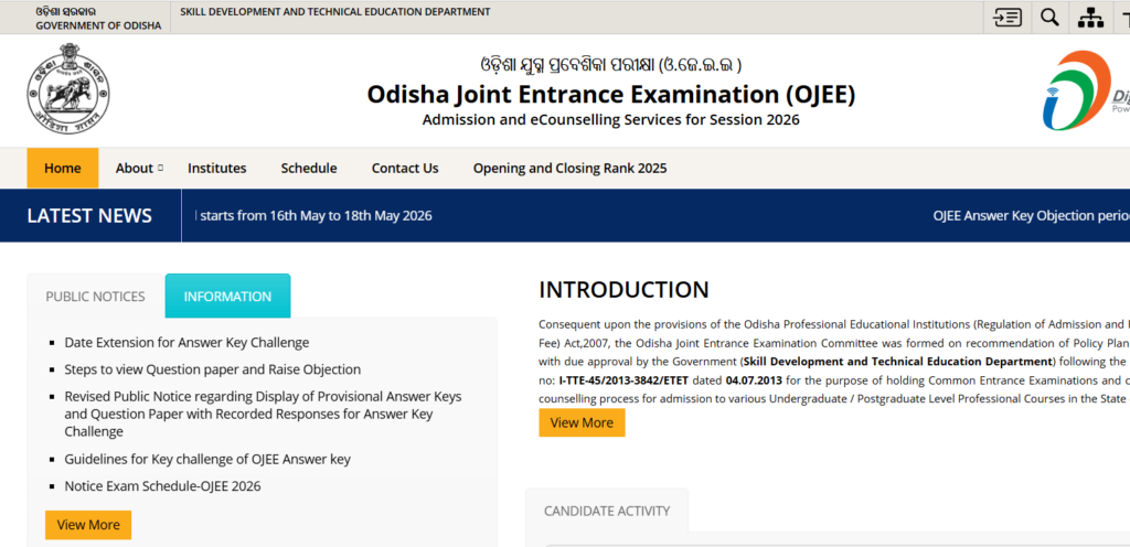 How to Download OJEE MBA Rank Card 2026 at ojee.nic.in