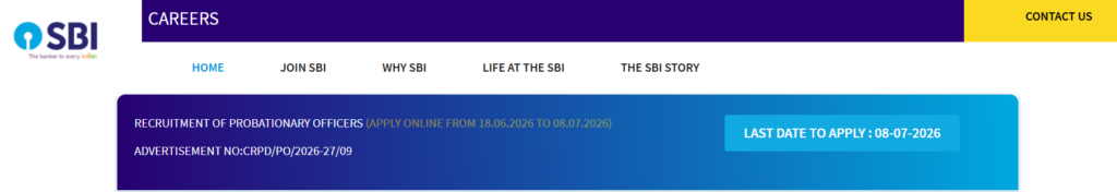 How to Apply for SBI PO Recruitment 2026 Online