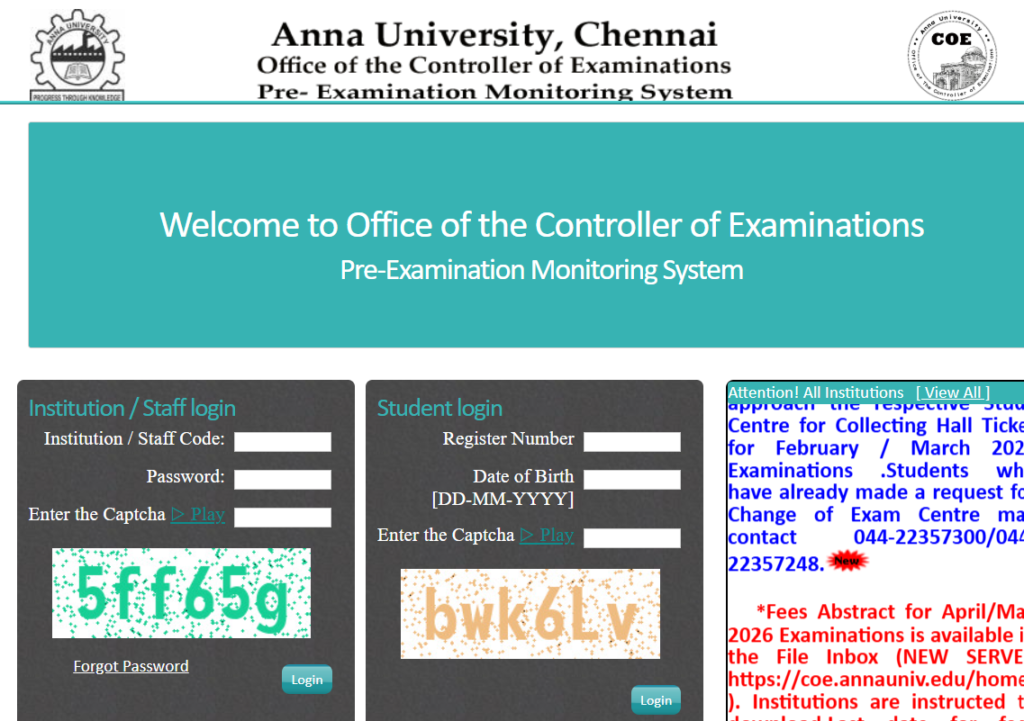How to Check Anna University Results 2026 at coe.annauniv.edu