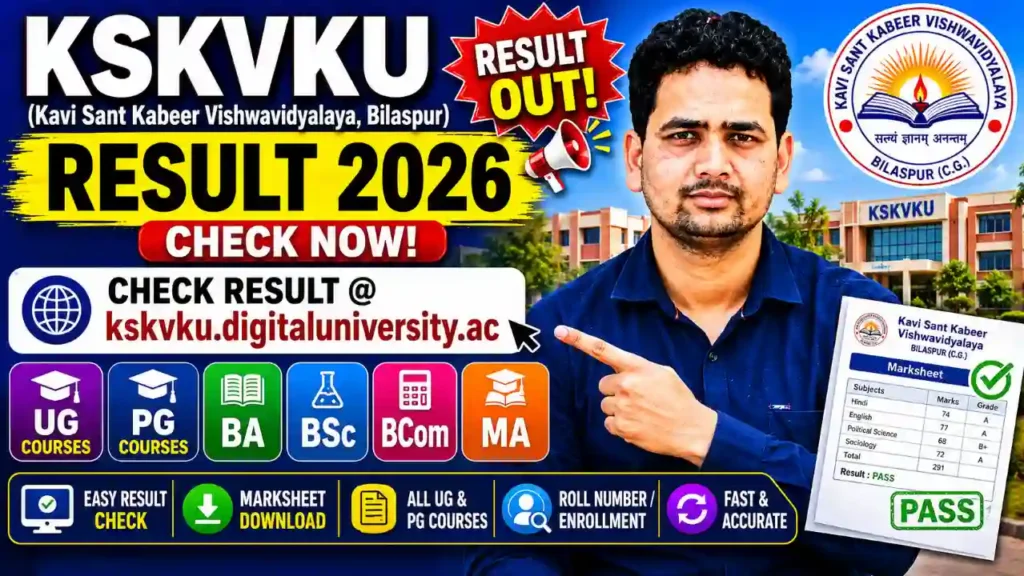 KSKVKU Result 2026 – Download Marksheet at kskvku.digitaluniversity.ac