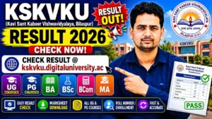 KSKVKU Result 2026 – Check UG, PG, BA, BSc, BCom, MA Marksheet @kskvku.digitaluniversity.ac