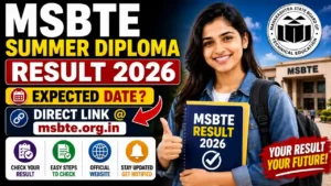 MSBTE Summer Diploma Result 2026 – Expected Date, Direct Link @msbte.org.in
