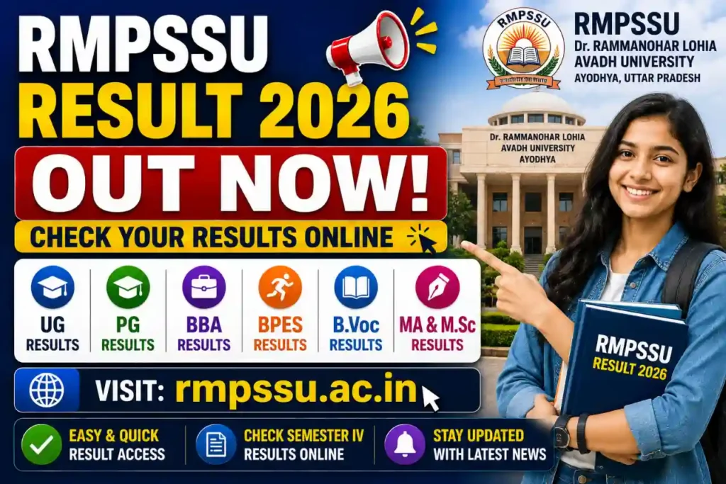 RMPSSU Result 2026 – Check UG & PG Marksheet Online