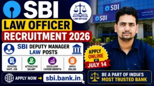 SBI Law Officer Recruitment 2026 – SBI Deputy Manager Law Posts, Apply Online by July 14 @sbi.bank.in