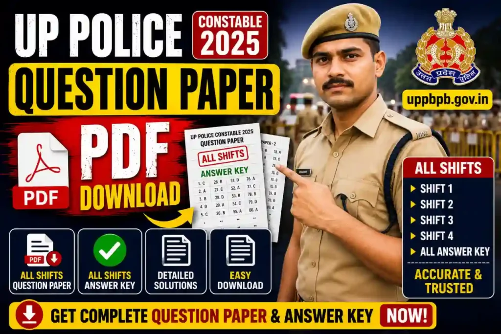 UP Police Constable 2025 Question Paper