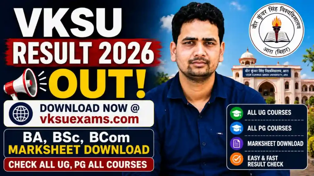 VKSU Result 2026 – Download Marksheet at vksuexams.com